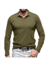 Autumn and winter outdoor new lapel European and n men's T-shirt solid color, cross-border foreign trade men's cotton long-sleeved polo shirt