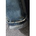 Distressed Wash Buttoned Straight Leg Men's Jeans