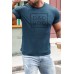 Blue DAD BOD Slim-fit Crew Neck Men's T-shirt Blue DAD BOD Slim-fit Crew Neck Men's T-shirt