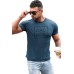 Blue DAD BOD Slim-fit Crew Neck Men's T-shirt Blue DAD BOD Slim-fit Crew Neck Men's T-shirt