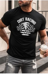 Black Dirt Racing Short Sleeve Men's Graphic Tee