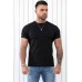Black SURFING Plant Graphic Print Muscle Fit Men's Graphic Tee